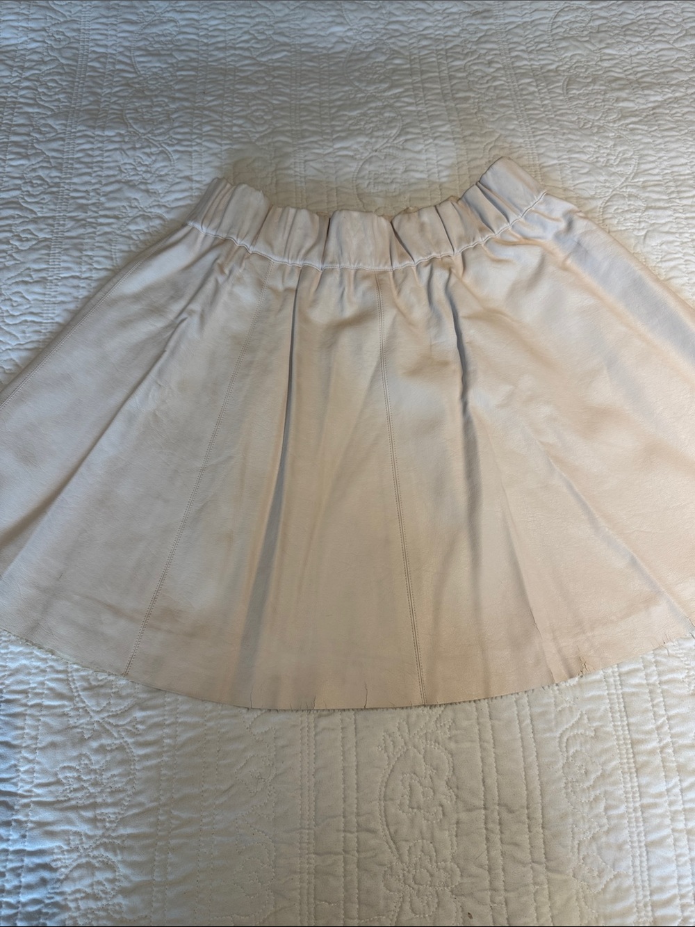 Women's Club Monaco Cream A-Line Skirt